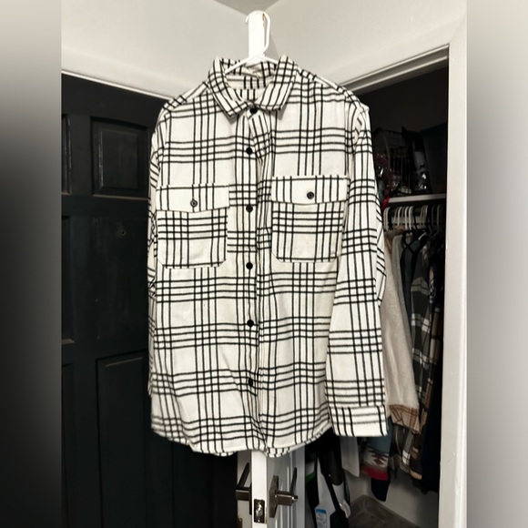 Black and white soft flannel - Picture 1 of 1